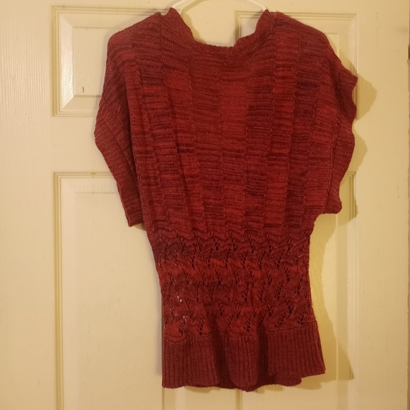 Say What V-Neck Sweater Blouse - Picture 2 of 4